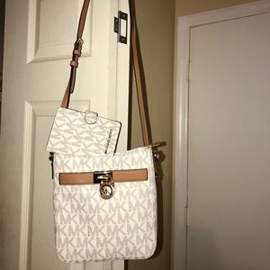 monogrammed  Michael Kors crossbody bag